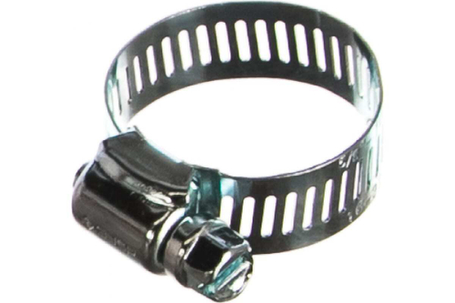 Хомуты Зубр ЭКСПЕРТ оцинкованные, просечная лента 12 мм, 16-32 мм, 4 шт. 37805-016-32-4