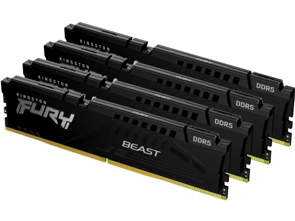 Оперативная память Kingston Fury KF556C40BBK4-128, DDR5 4х 128ГБ 5600 МГц, DIMM, RTL