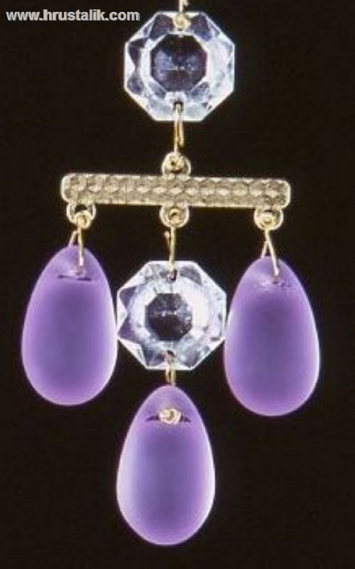 Подвеска из трех виноградин со штросом