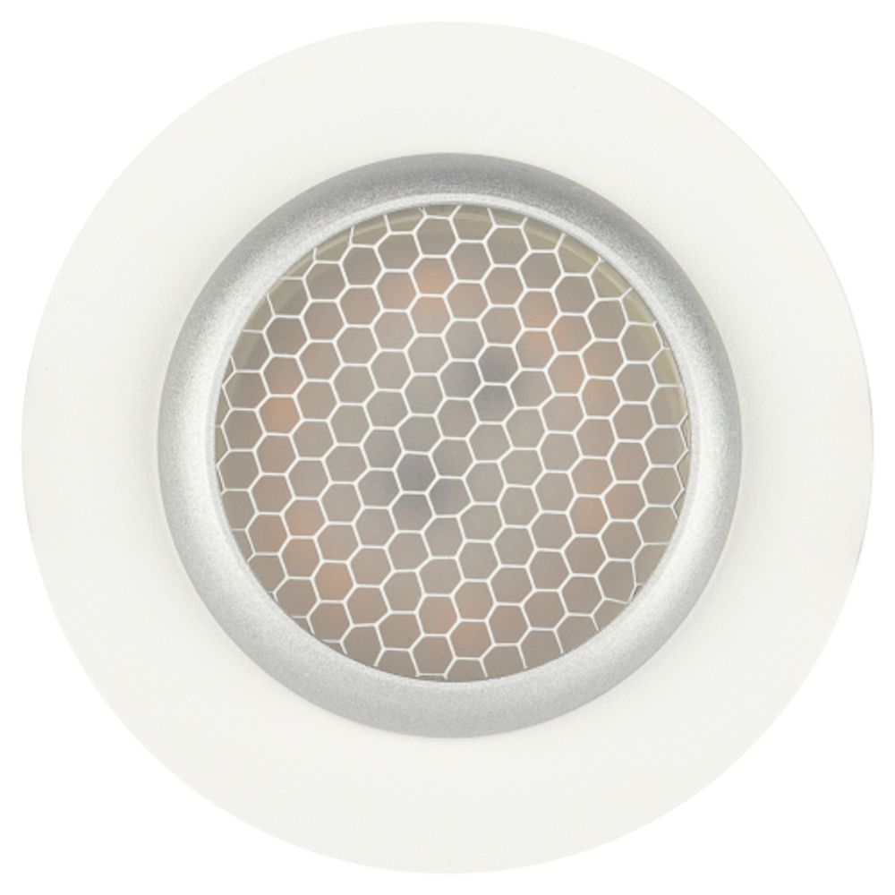 Светильник встраиваемый алюминиевый ЭРА KL109 WH/SL под лампу MR16 GU5.3 белый/серебро матовый