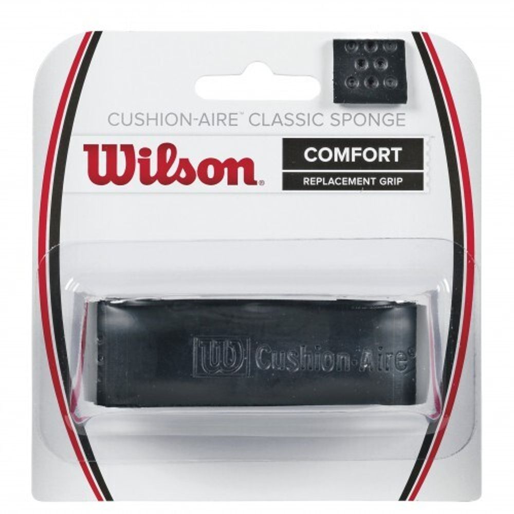 Теннисные намотки базовые Wilson Cushion Aire Classic Sponge black 1P