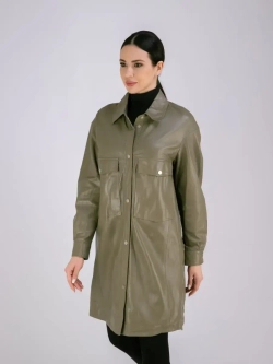 Плащ женский кожаный длинный Турция