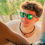 Спортивные очки HILX Interloop Shiny Solid Green / Green Mirror Polarized Lens