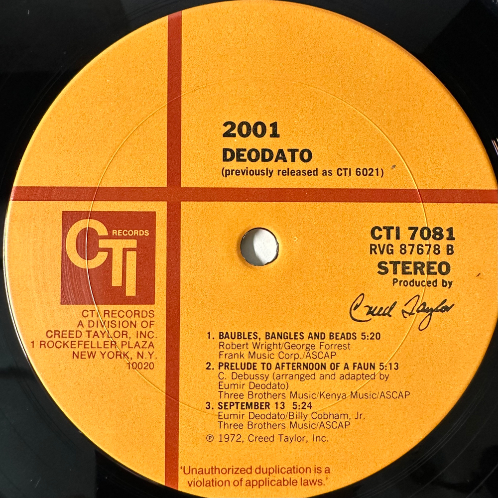 Deodato – 2001 (США 1977г.)