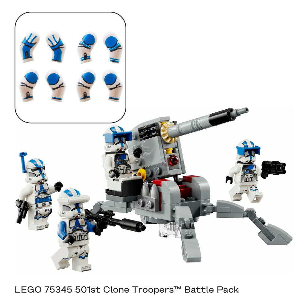 Комплект рук клонов для набора LEGO 75345