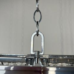 Подвесная Люстра Rh 1920S Odeon Clear Glass Fringe Chrome By Imperiumloft