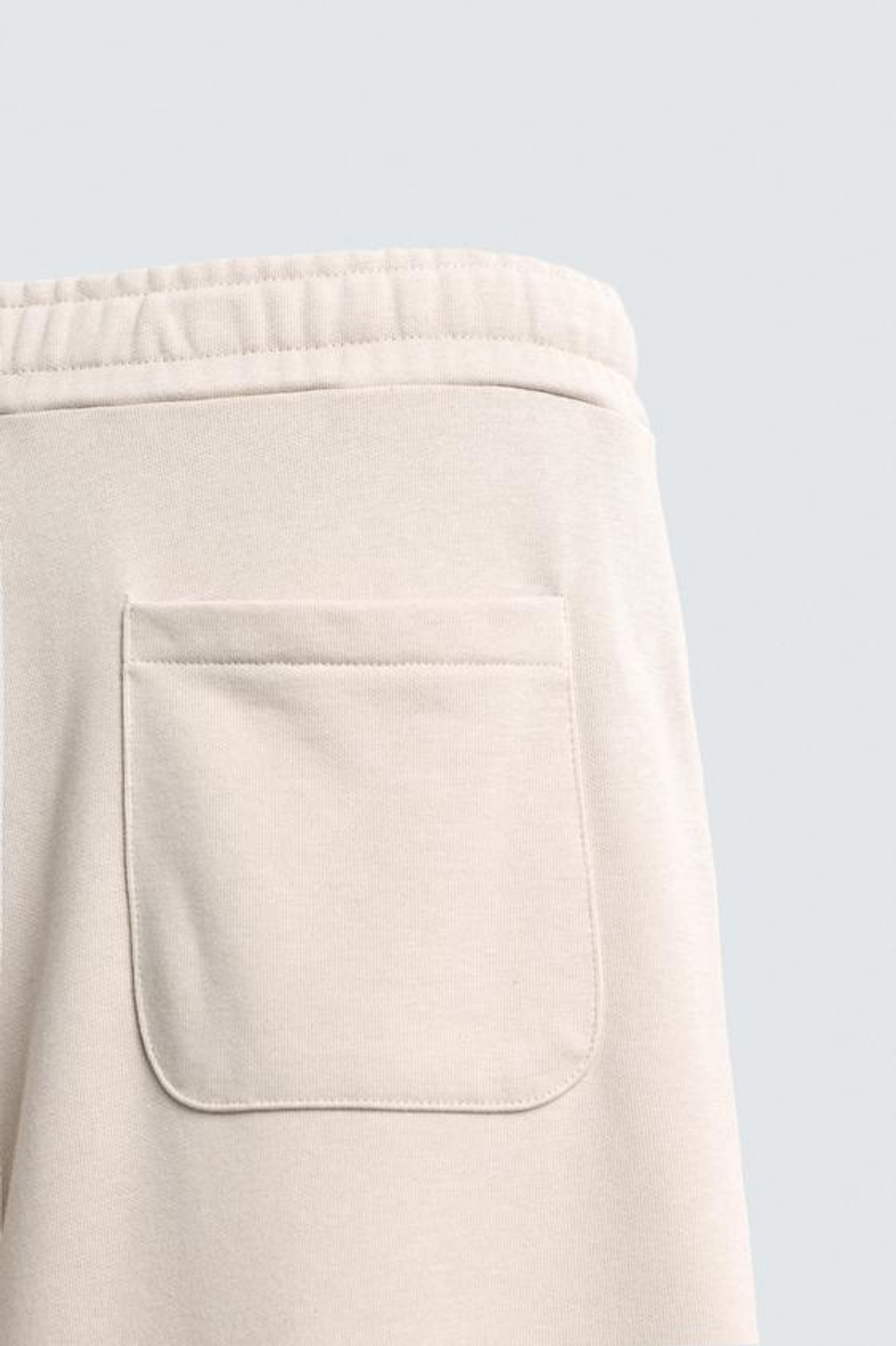 ZARA ДЖОГГЕРЫ WIDE-FIT, СВЕТЛО-БЕЖЕВЫЙ