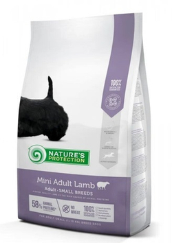 Nature's Protection Mini Adult Lamb сухой корм для собак мелких пород с ягненком, 18кг.
