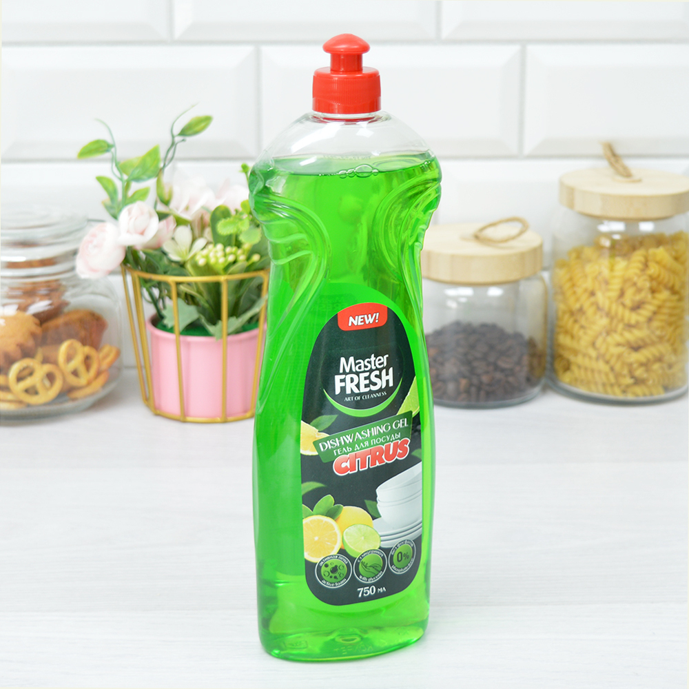 Гель для мытья посуды 750мл "Цитрус" Master FRESH
