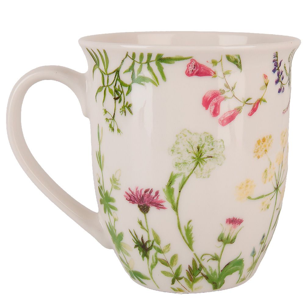 Кружка "Floristry" v=500мл (фарфор) (min6) (транспортная упаковка)
