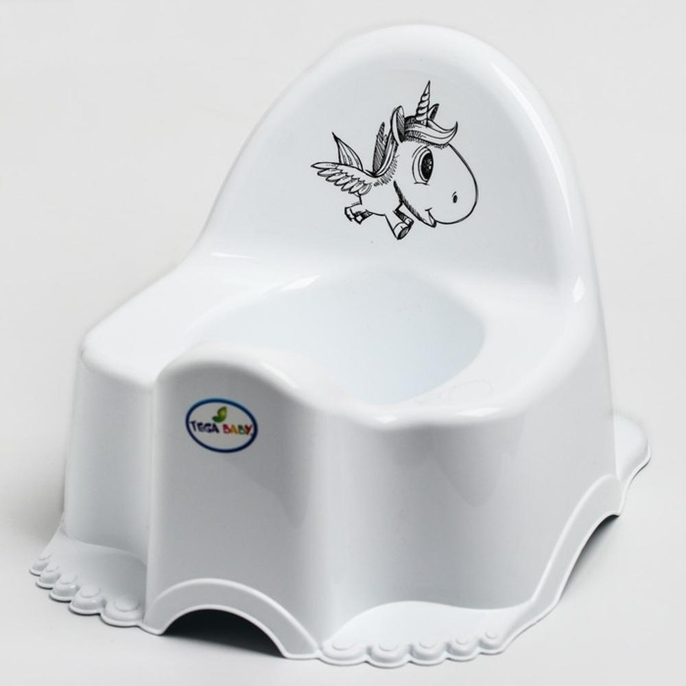 Горшок детский "Единорог" (white-белый)