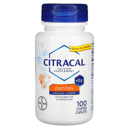 Кальций Citracal, Добавка с кальцием и витамином D3, маленькие таблетки, 100 капсул с покрытием
