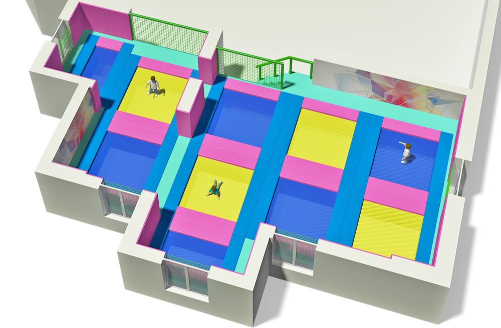 Батутный центр - по цене производителя - ЗВЕЗДА