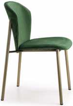 Стул с обивкой Scab Design Finn, винтажная бронза, зеленый