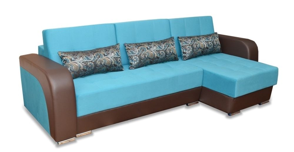 Угловой диван «Байкал» с оттоманкой в ассортименте