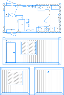 Блок-модуль (ГОСТ 58760) 6000*2500*2600мм
