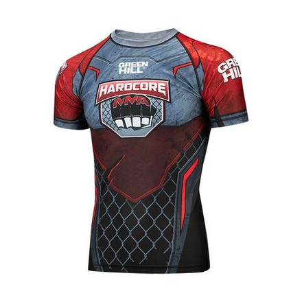 RGI-10569 Рашгард RASH GUARD HARDCORE черно-красный