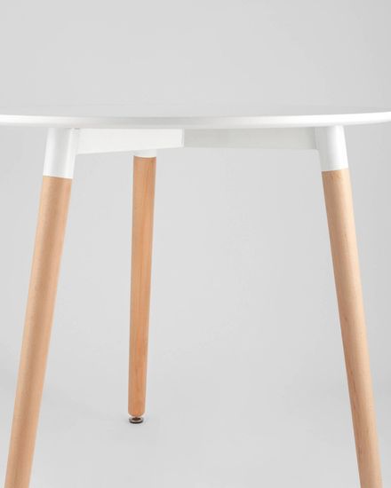 Стол круглый EAMES DST NEW D80 белый