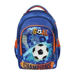 Ранец школьный Гармония 40*28*18см, анатом. спинкой, 1 отдел, 2 кармана, 2 боковых кармана "Футбол"