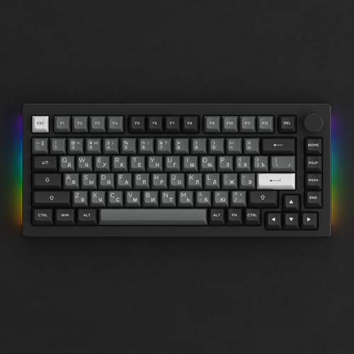 AKKO 5075B Plus Black&Sliver 3 Modes RGB Hot Swap V3 Cream Yellow Switch