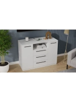 Комод для одежды Белый 3 ящика 120х51х87 см