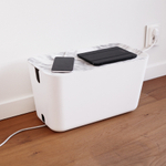 Органайзер для проводов cablebox большой белый-серый