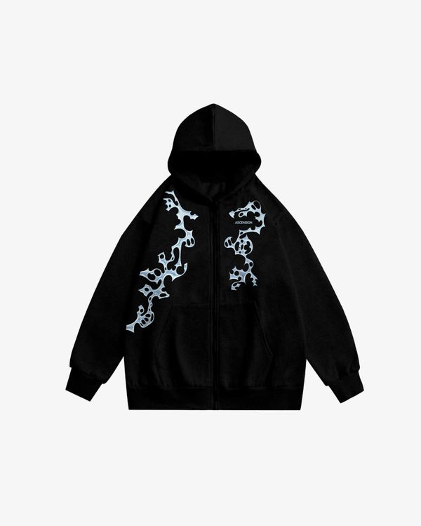 Худи Zip Neuron черный - фото 1