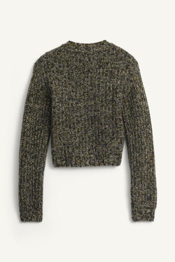 ZARA СВИТЕР С V-ОБРАЗНЫМ ВЫРЕЗОМ, ЗЕЛЕНЫЙ