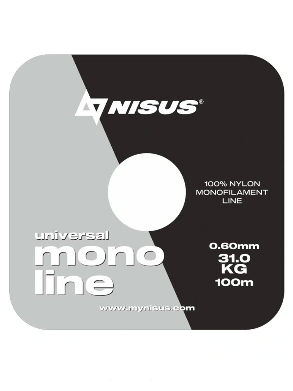 Леска для рыбалки Nisus MONOLINE Universal Nylon Transparent 0,50mm/100m (N-MU-050-100)