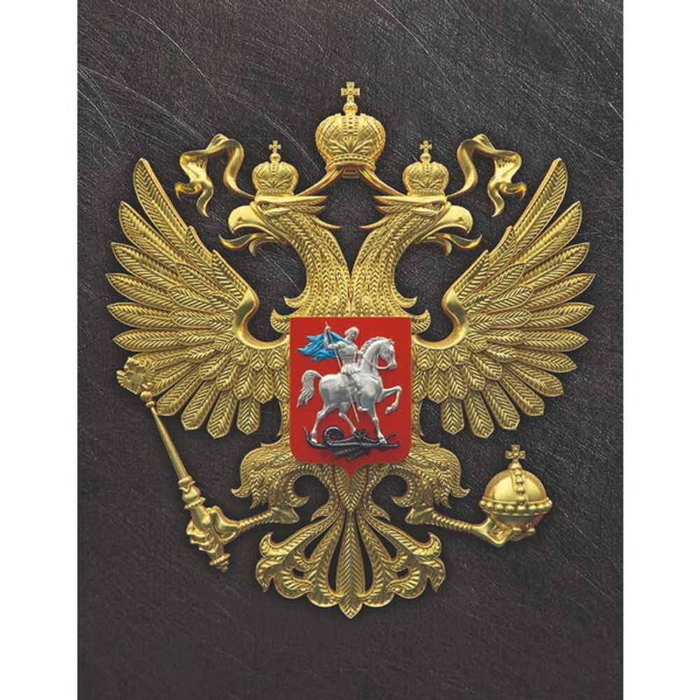 Постер на вспененном пвх 35*45см «Герб металл»