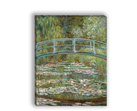 "Мост через пруд с водяными лилиями", Моне, Клод, картина (репродукция)