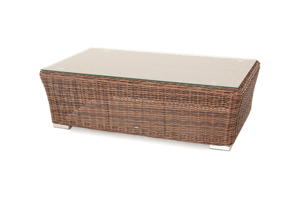 "Капучино" журнальный столик из искусственного ротанга, цвет коричневый