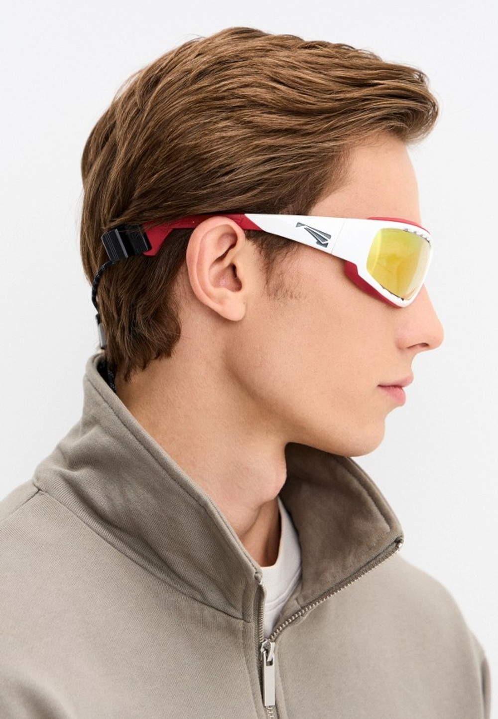 Спортивные очки 100% Hypercraft / Matte Black / HiPER Red Multilayer Mirror Lens