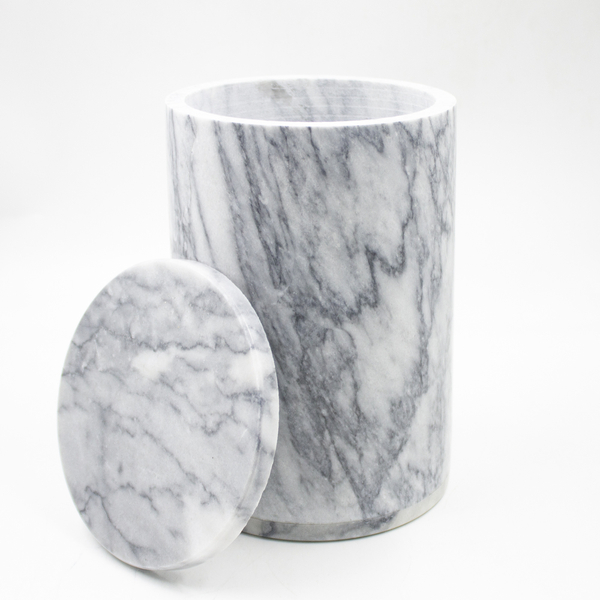 Урна для праха точеная мрамор 2 л