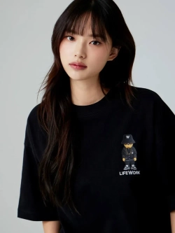 Футболка с принтом chekerboard hipdok на спине