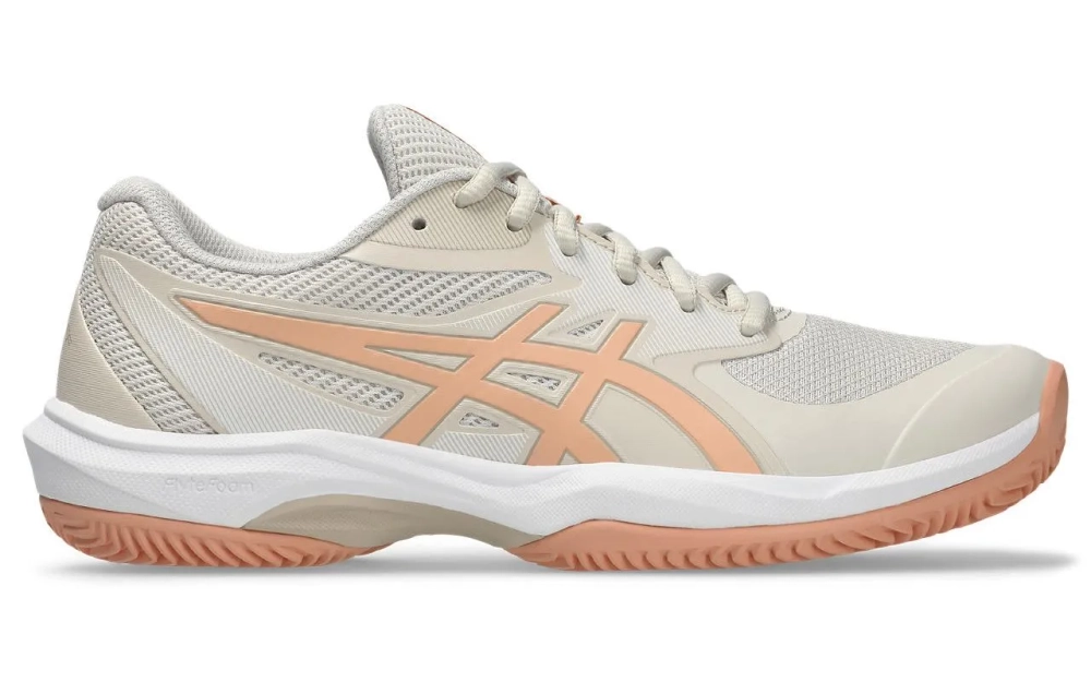 Женские Кроссовки теннисные Asics Game FF Clay/OC - soft oat/cantaloupe