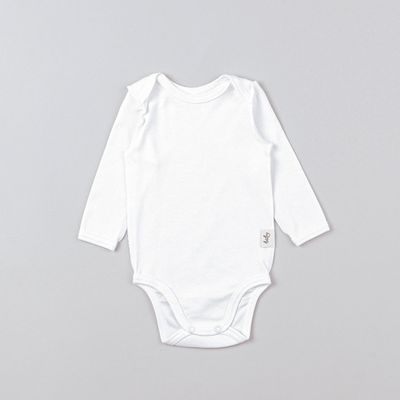 Long-sleeved bodysuit 3-18 months - Heavy Cream