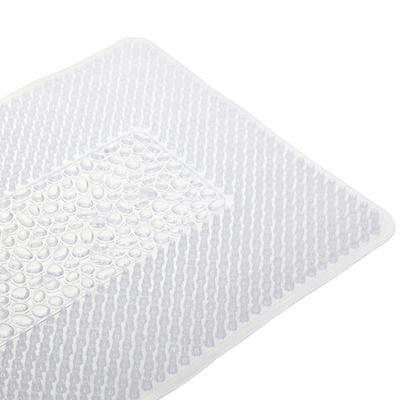 Коврик в ванну Селфи 67х40 ПВХ Травка белый