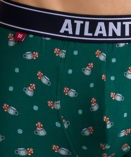 Трусы мужские боксеры (2шт), Atlantic 2GMH-008, темно-синие + зеленые