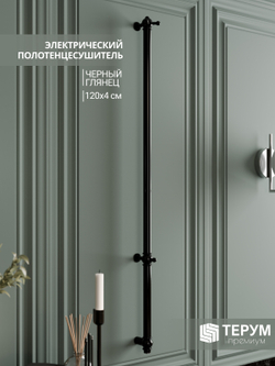 Полотенцесушитель Винтаж 1 120х4 Черный лак
