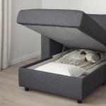 Кресло-кровать - IKEA VIMLE, 111х164х83 см, серый, ВИМЛЕ ИКЕА