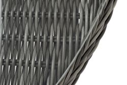 "Эспрессо" плетеный круглый стол, диаметр 118 см, цвет графит