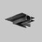 Угол-соединитель 45° Exility X встраиваемый под ГКЛ 12,5мм, черный Maytoni Technical EXILITY X Accessories for tracks Exility X TRA239CLS-42.12B