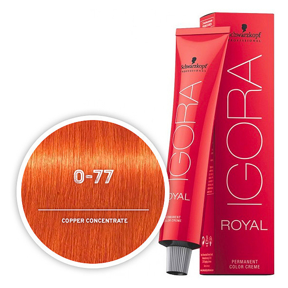 Краска для волос Igora Mixtones 0-77 Медный микстон Schwarzkopf Professional, 60 мл