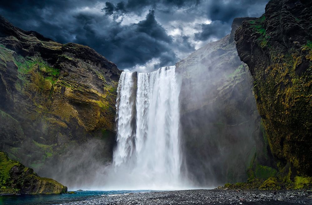 Фотообои водопад в исландии 016-012