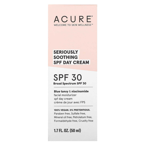 ACURE, Seriously Soothing, дневной крем с SPF, SPF 30, 50 мл (1,7 жидк. унц.)