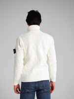 Свитер с патчем Город Горький белый