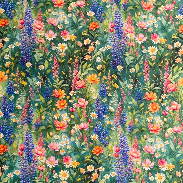 ЗЕЛЕНЫЙ ЛУГ. 100% хлопок Handmade Fabrics 1