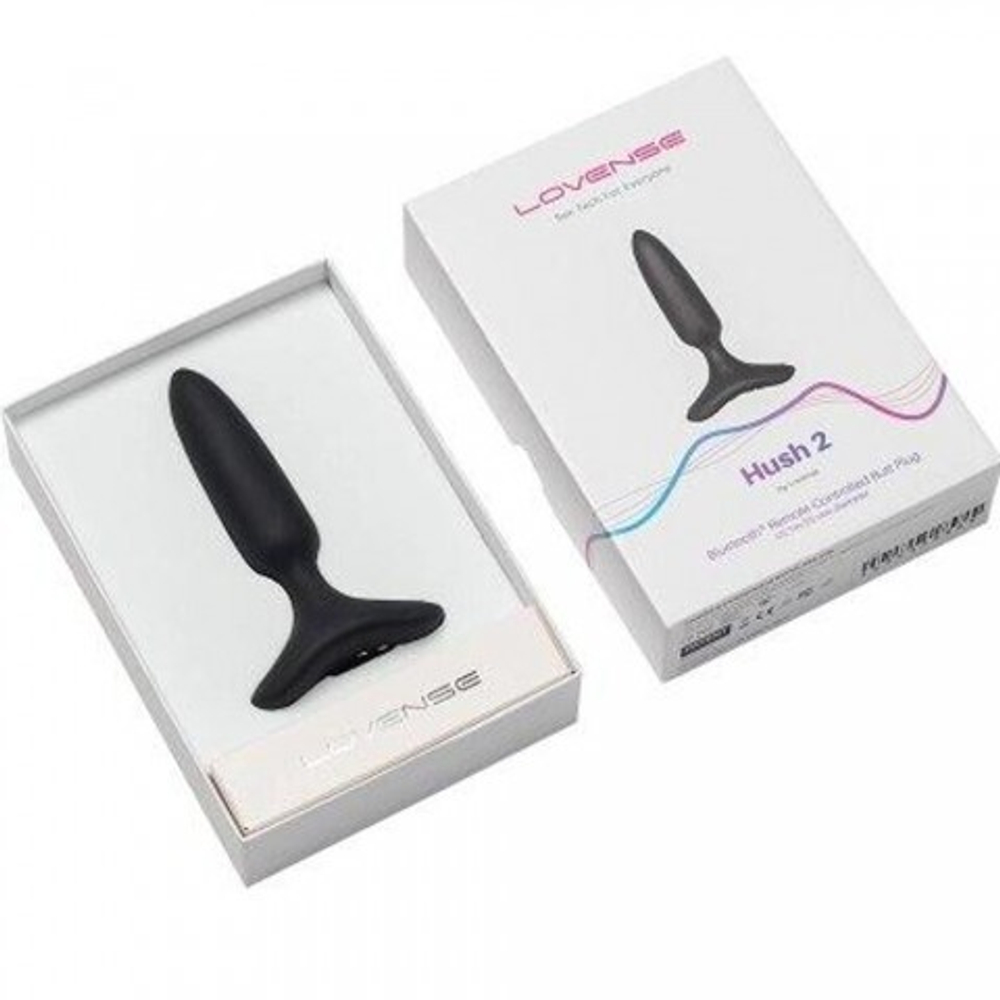 Анальная вибропробка Hush 2 второго поколения с управлением на расстоянии от Lovense (XS: 25*120 мм.)