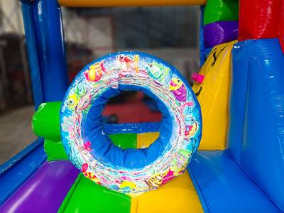 Коммерческий надувной батут «Подводный мир » 4*3,5*2,5 м